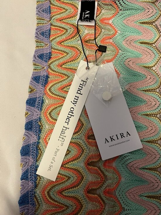 AKIRA “Take Me to Miami” Halter Top & Duster – NWT – L/XL (Fits M) - Picture 9 of 16